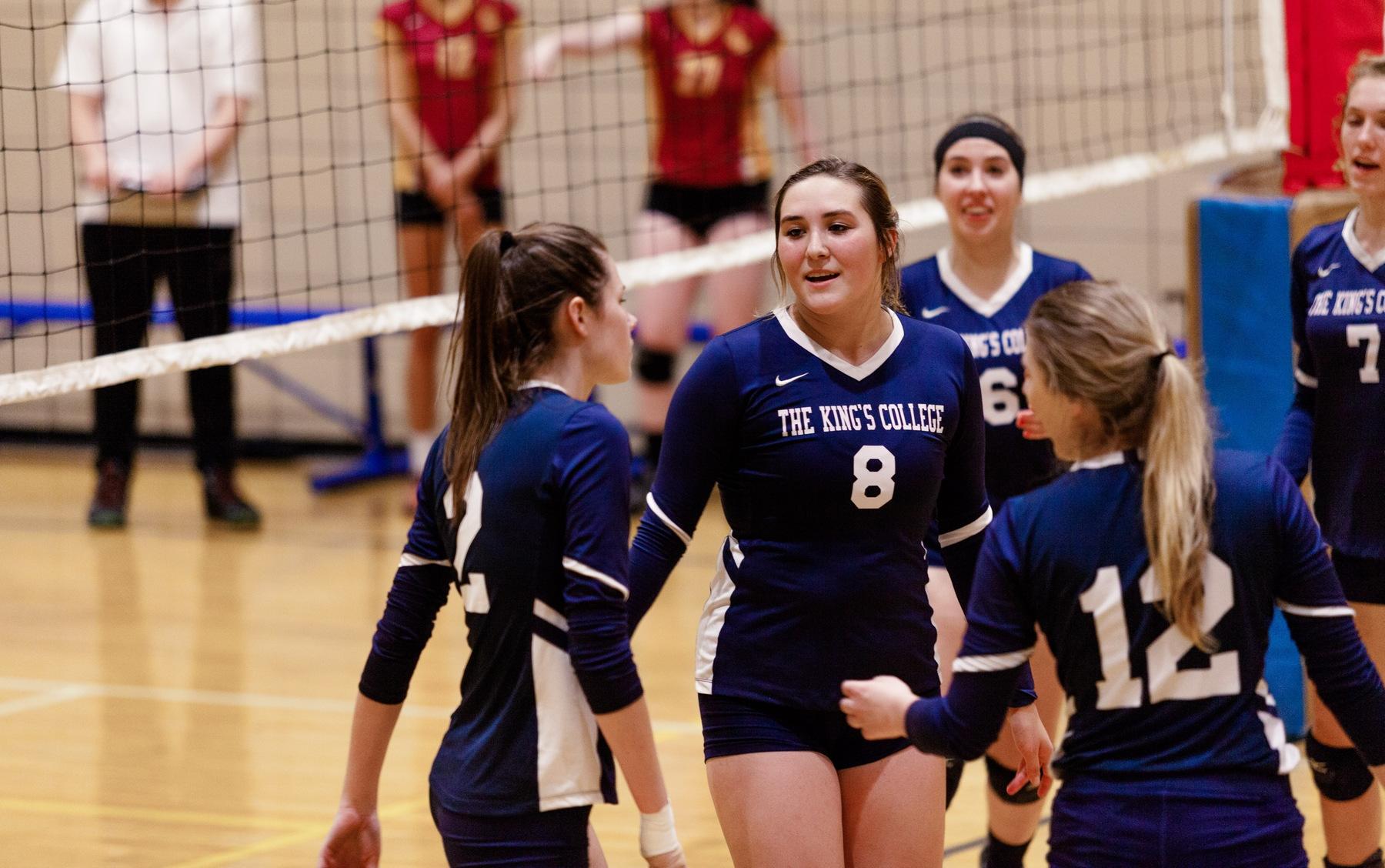 Volleyball Takes Two in Tri-Match